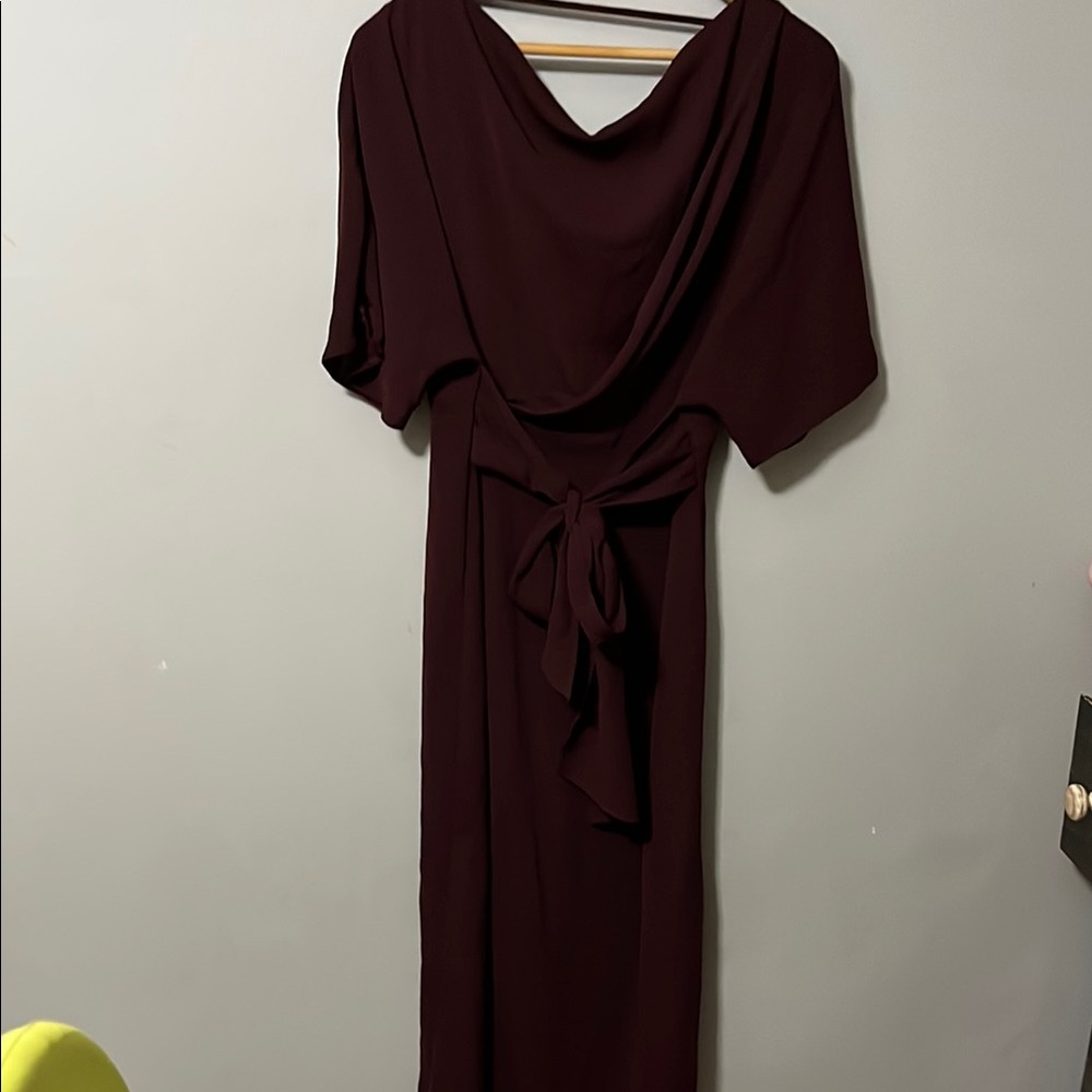 Elegant Burgundy Dress by ASOS Design